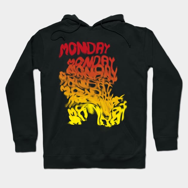 Monday Stress Design Hoodie by Raimondi